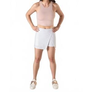 NEW FOREPLAY GOLF wrap front golf skirt in white